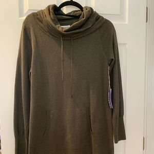Olive sweater dress